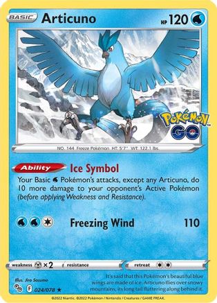 Articuno 024  - Holofoil - Holo Rare