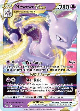 Mewtwo VSTAR 031  - Holofoil - Ultra Rare