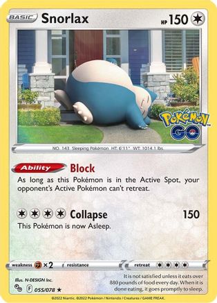 Snorlax 055  - Holofoil - Holo Rare