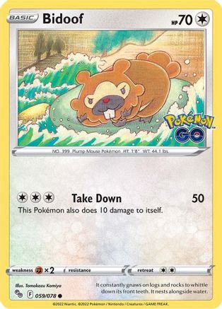 Bidoof 059  - Common