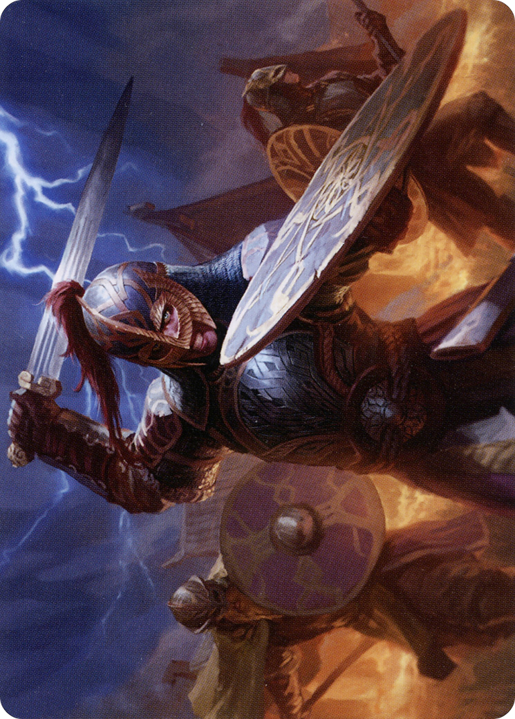 Beskir Shieldmate // Beskir Shieldmate (ASKHM-001) - Art Series: Kaldheim (Borderless) Foil