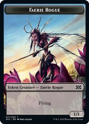 Faerie Rogue // Soldier Double-Sided Token (2X2-11 // 7) - Double Masters 2022