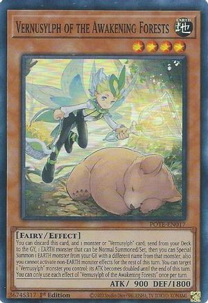 Vernusylph of the Awakening Forests [POTE-EN017] Super Rare