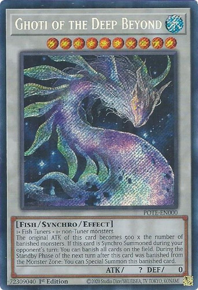 Ghoti des profondeurs au-delà [POTE-EN000] Secret Rare 