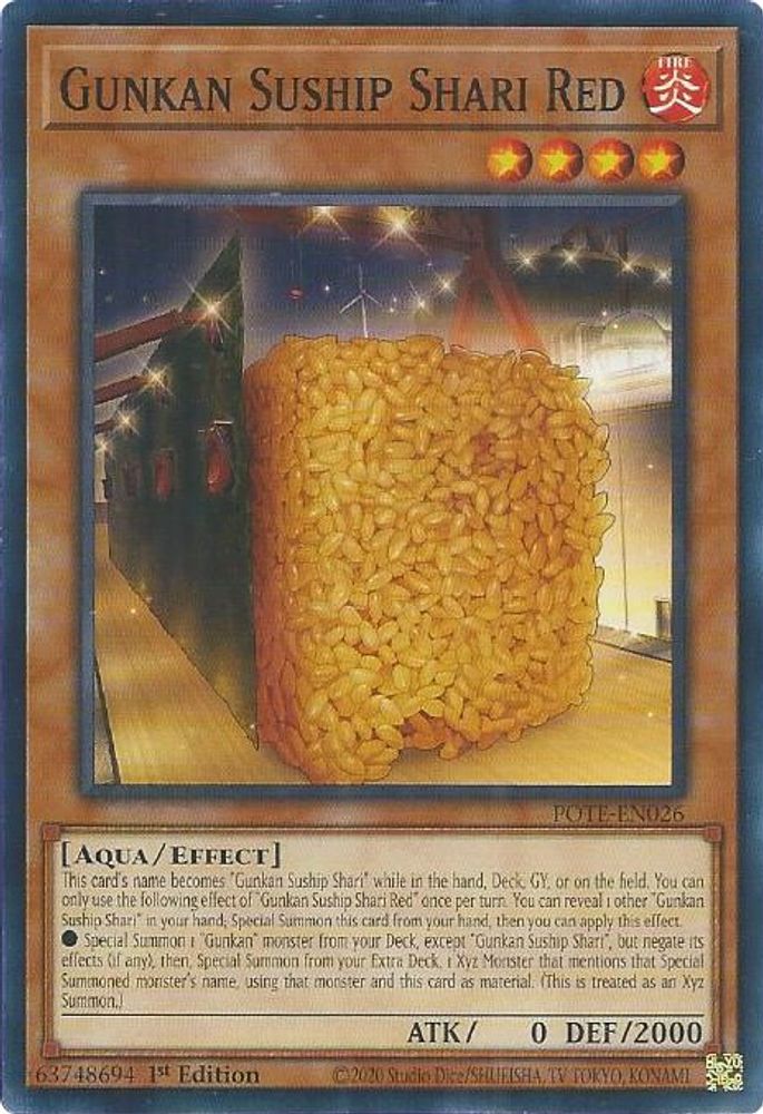 Gunkan Suship Shari Red (POTE-EN026) - Common