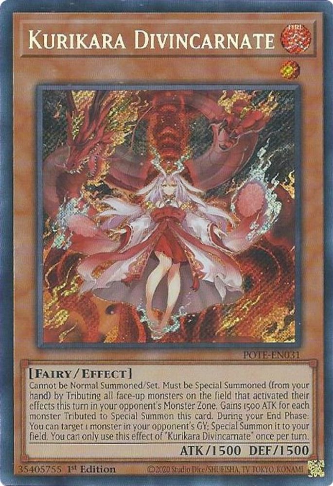 Kurikara Divincarnate (POTE-EN031) - Secret Rare
