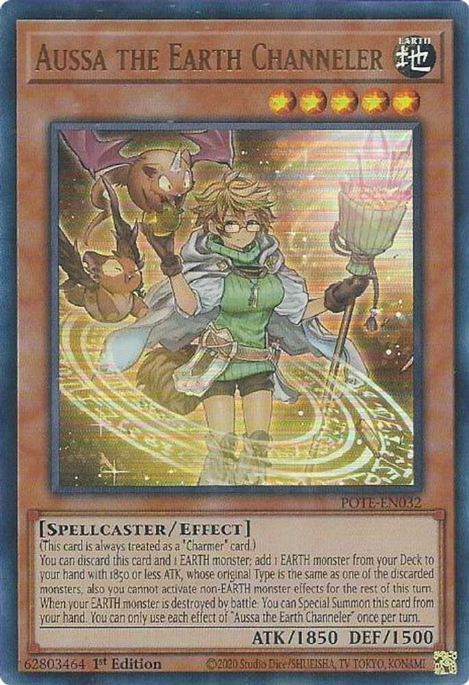 Aussa the Earth Channeler (POTE-EN032) - Ultra Rare