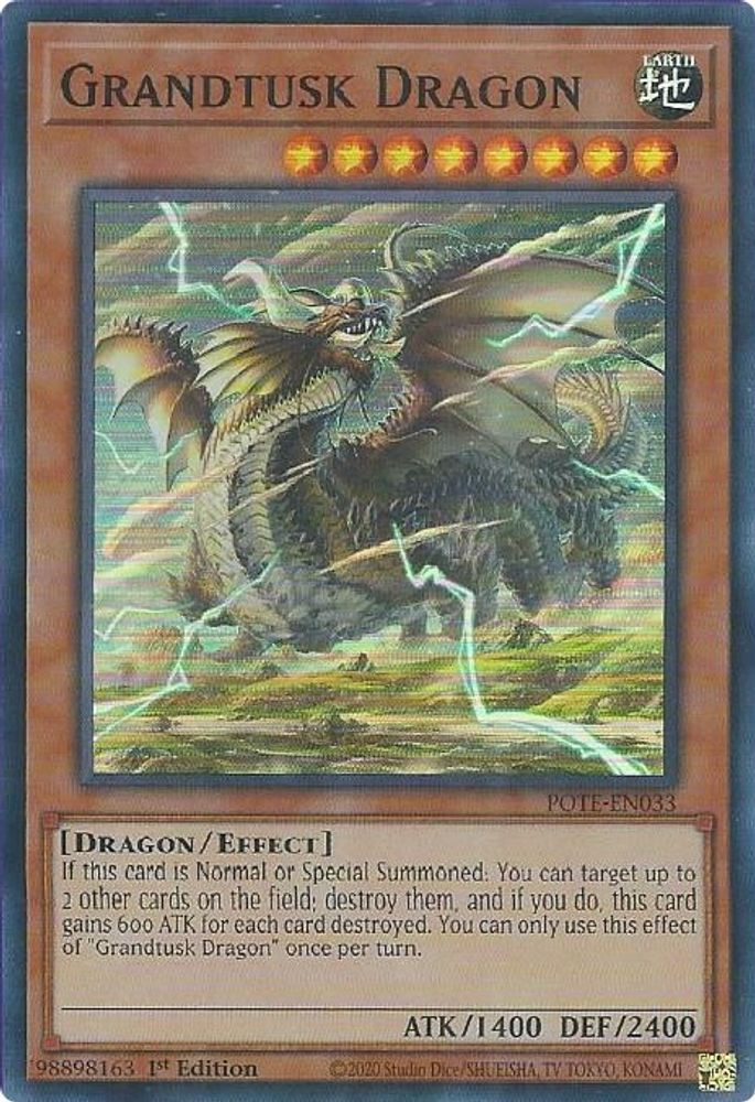 Grandtusk Dragon (POTE-EN033) - Super Rare
