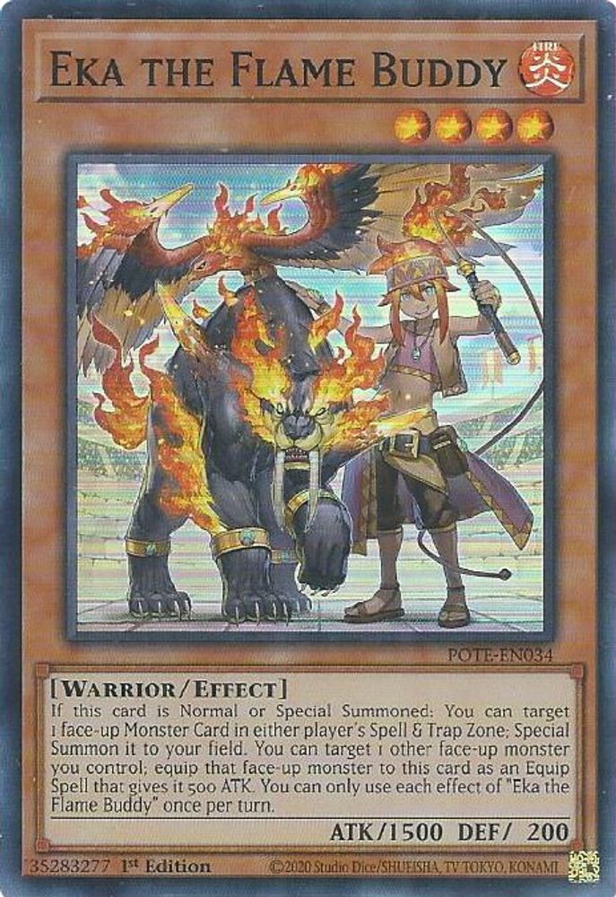 Eka le copain de la flamme [POTE-EN034] Super Rare 