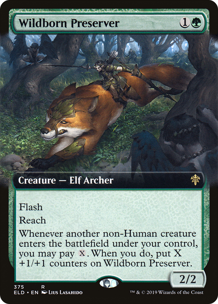 Wildborn Preserver (Art étendu) [Trône d'Eldraine] 