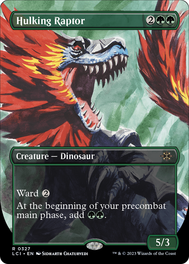 Hulking Raptor (Borderless) [Les cavernes perdues d'Ixalan] 