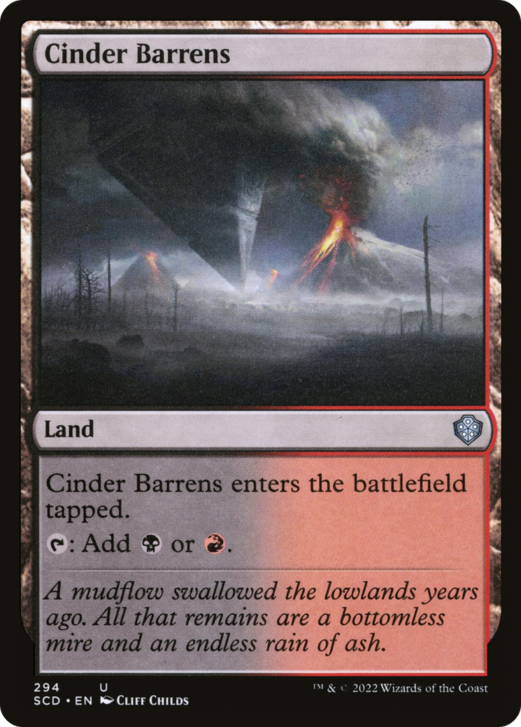 Cinder Barrens [Decks de commande de démarrage] 