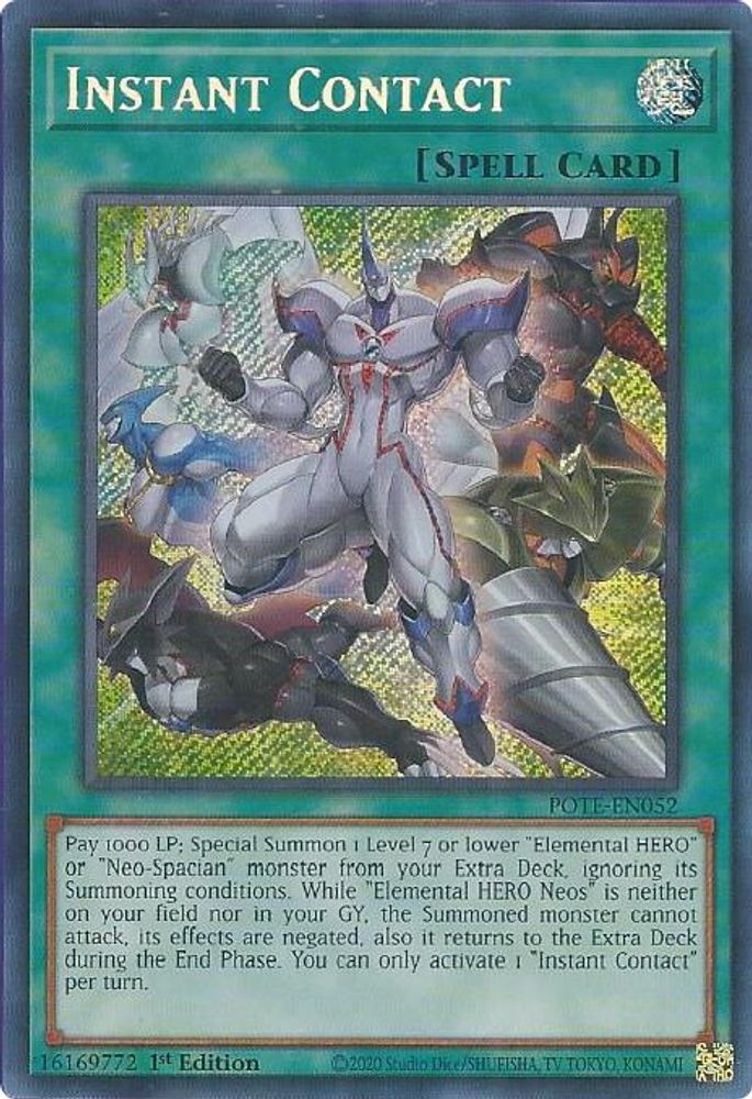 Contact instantané [POTE-EN052] Secret Rare 