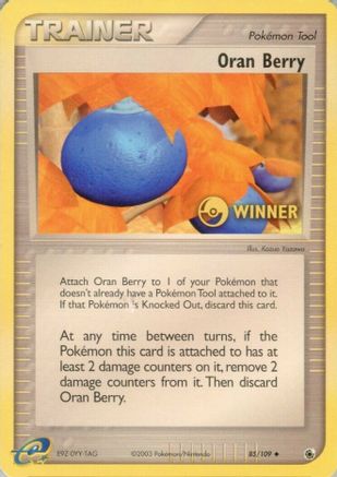 Oran Berry (85/109) (Vainqueur) [EX : Rubis &amp; Saphir] 