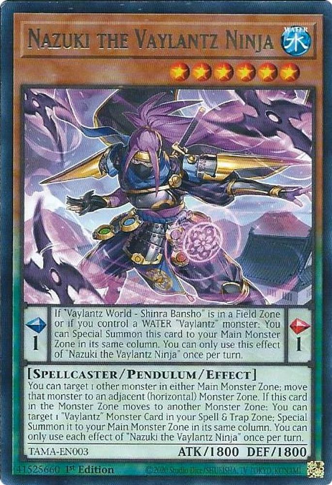 Nazuki the Vaylantz Ninja (TAMA-EN003) - Rare