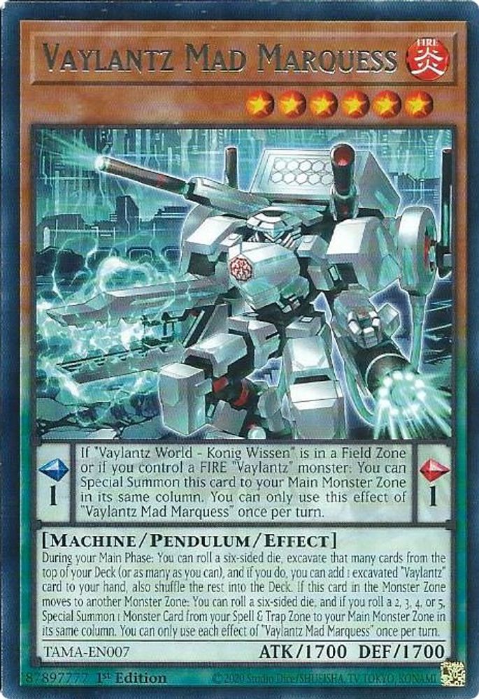 Vaylantz Mad Marquess (TAMA-EN007) - Rare