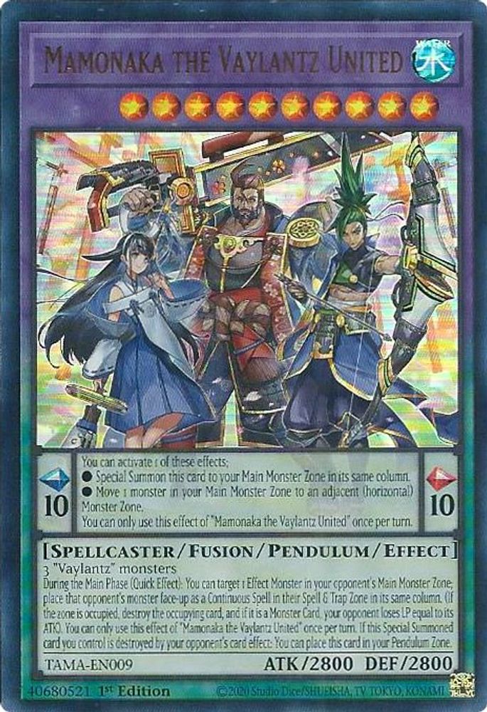 Mamonaka the Vaylantz United (TAMA-EN009) - Ultra Rare