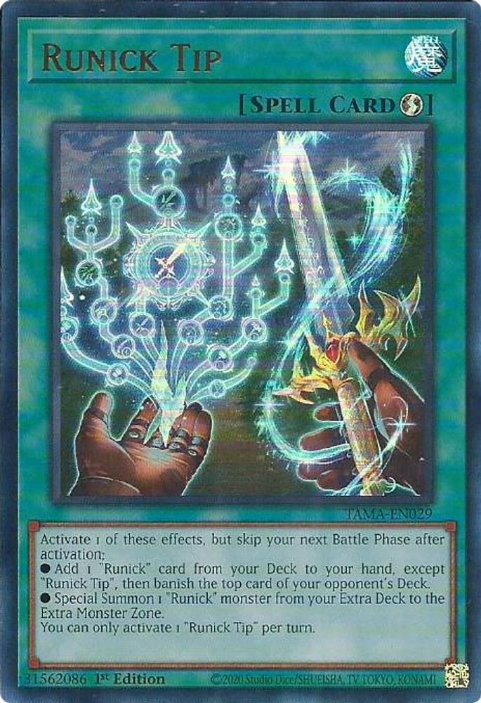 Runick Tip (TAMA-EN029) - Ultra Rare