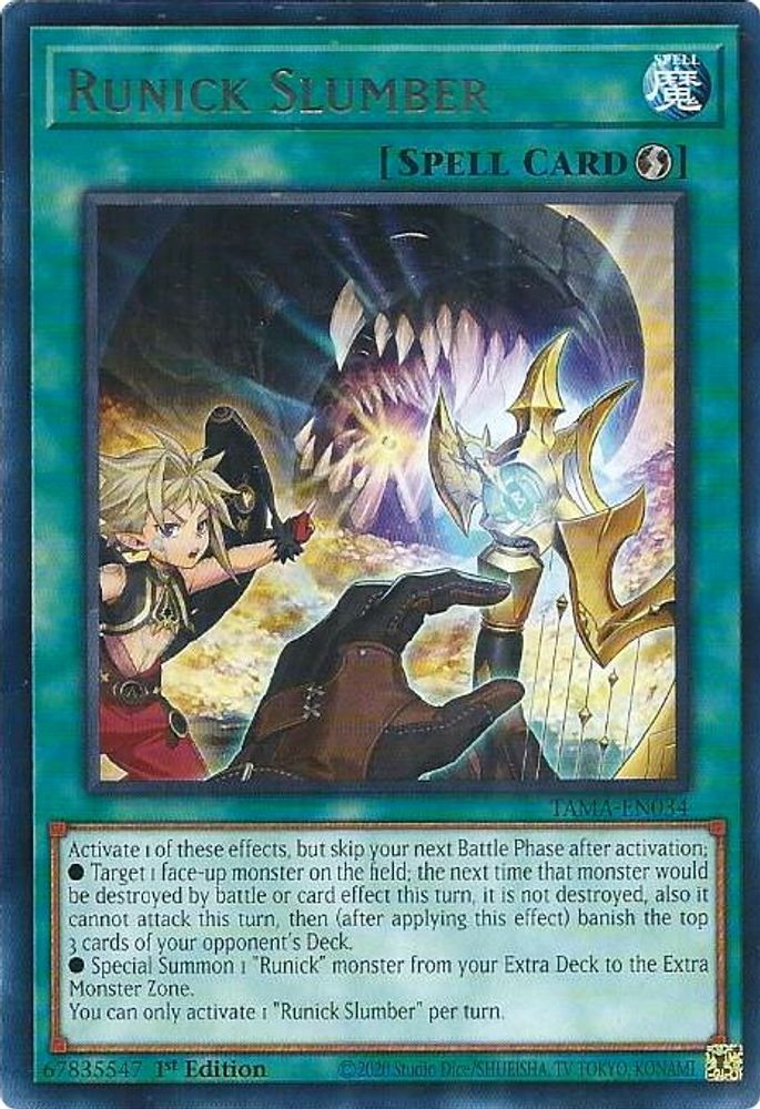 Runick Slumber (TAMA-EN034) - Rare
