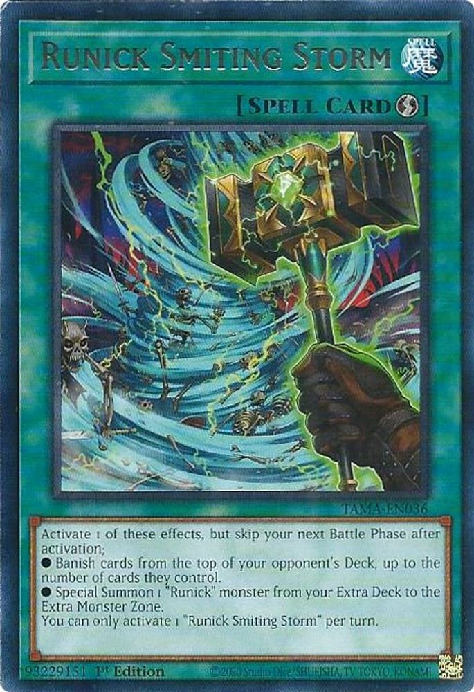 Runick Smiting Storm (TAMA-EN036) - Rare