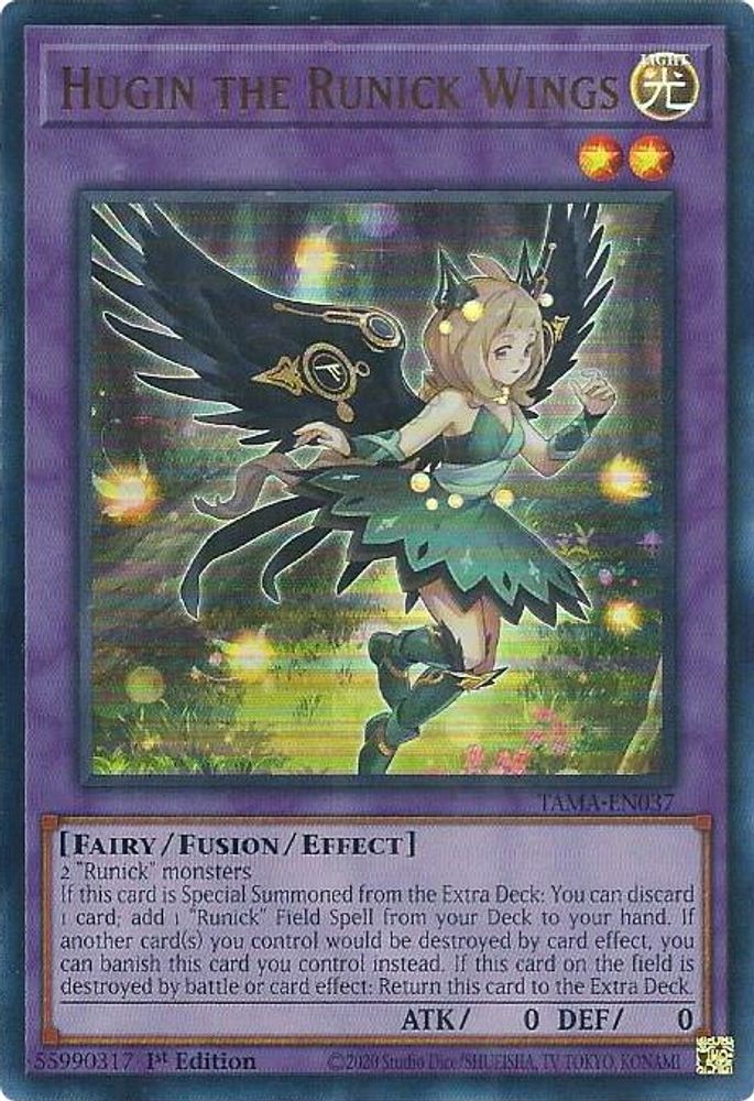 Hugin the Runick Wings (TAMA-EN037) - Ultra Rare