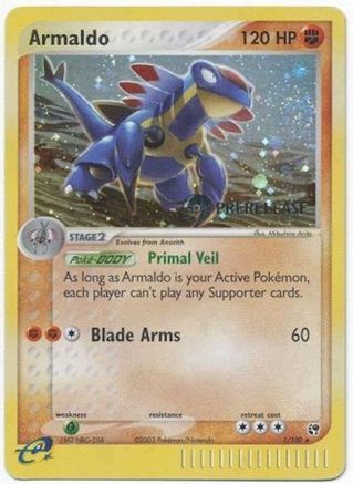 Armaldo (Prerelease) 001/100  - Holofoil - Promo
