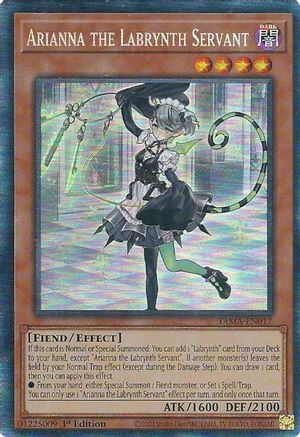 Arianna the Labrynth Servant (CR) (TAMA-EN017) - Tactical Masters 1st Edition