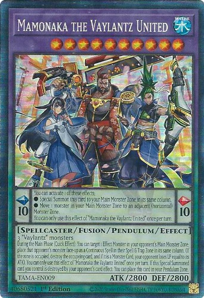 Mamonaka the Vaylantz United (CR) (TAMA-EN009) - Collector's Rare