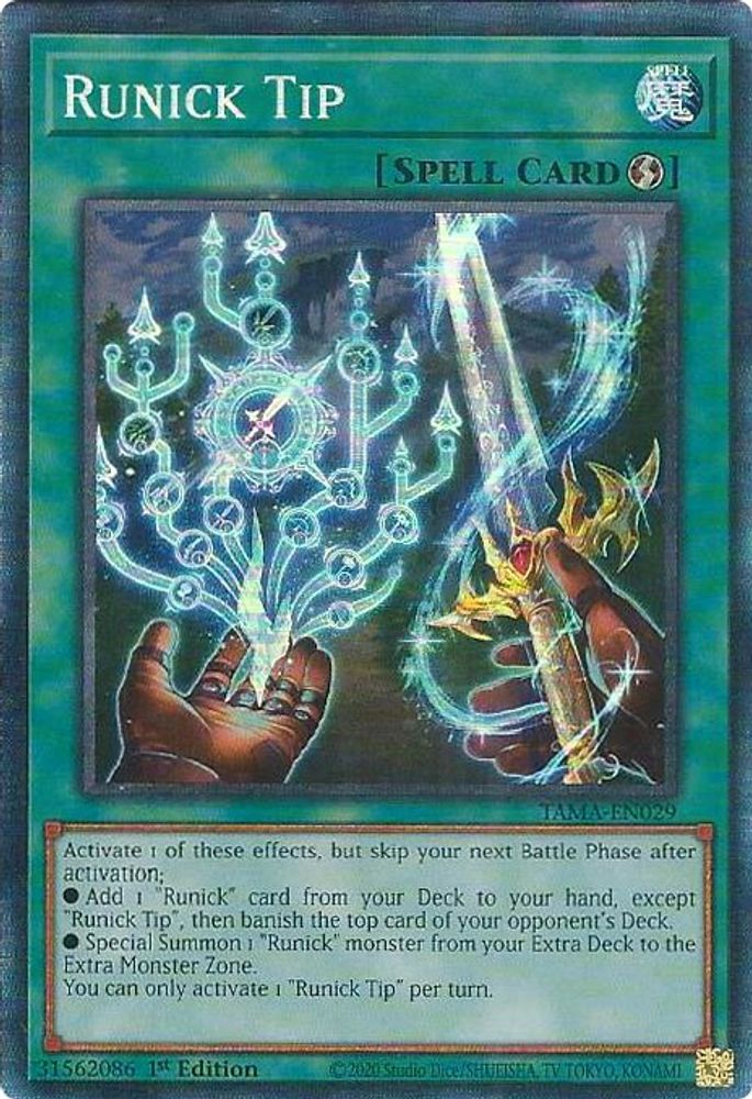 Runick Tip (CR) (TAMA-EN029) - Collector's Rare