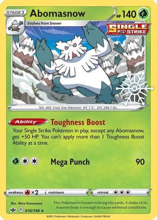 Abomasnow (010/198) (Calendrier des fêtes) [Épée et Bouclier : Chilling Reign] 