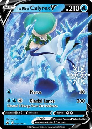 Ice Rider Calyrex V (Holiday Calendar) 045/198  - Holofoil - Promo