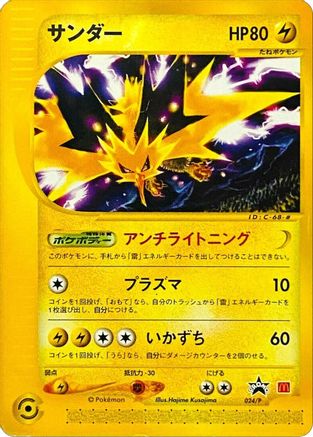 Zapdos (JP 2002 McDonald's) 024/P  - Promo
