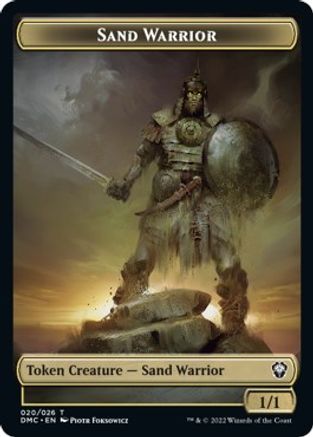 Sand Warrior Token (DMC-020) - Commander: Dominaria United