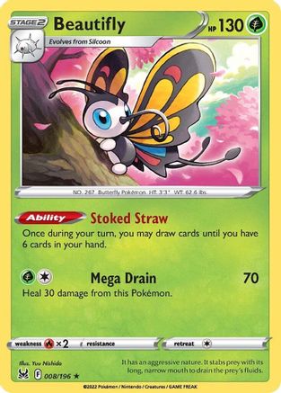 Beautifly 008  - Holofoil - Holo Rare