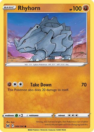 Rhyhorn 089  - Common