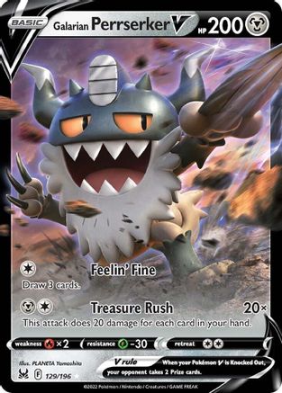 Galarian Perrserker V 129  - Holofoil - Ultra Rare