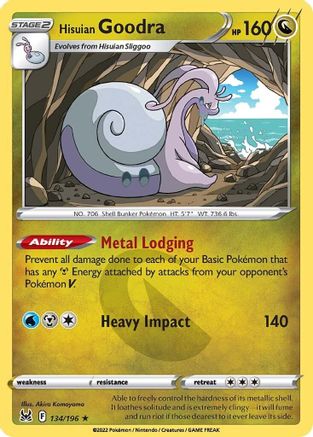 Hisuian Goodra 134  - Holofoil - Holo Rare
