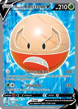 Hisuian Electrode V (Full Art) 172  - Holofoil - Ultra Rare