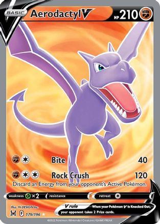 Aerodactyl V (Full Art) 179  - Holofoil - Ultra Rare