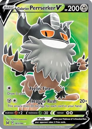 Galarian Perrserker V (Full Art) 183  - Holofoil - Ultra Rare