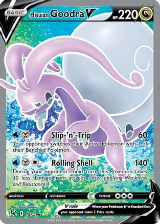 Hisuian Goodra V (Full Art) 187/196 - SWSH11 Lost Origin Holofoil