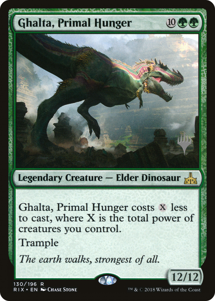 Ghalta, Primal Hunger (Pack promotionnel) [Rivals of Ixalan Promos] 