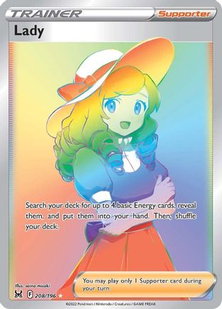 Lady (Secret) 208  - Holofoil - Secret Rare