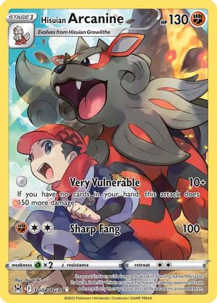 Hisuian Arcanine TG08  - Holofoil - Ultra Rare