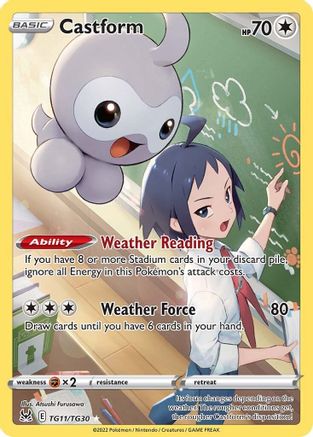Castform TG11  - Holofoil - Ultra Rare