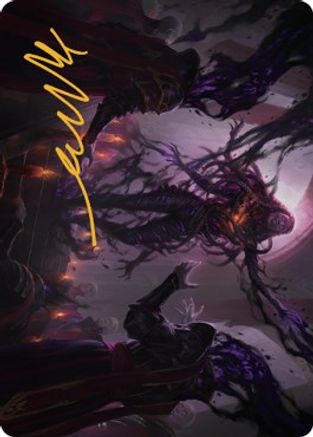 Braids, Arisen Nightmare Art Card (23/81) (Gold-Stamped Signature) (ASDMU-023) - Art Series: Dominaria United