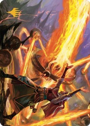 Ghitu Amplifier Art Card (Gold-Stamped Signature) (ASDMU-032) - Art Series: Dominaria United