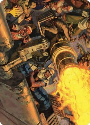 Mana Cannons Art Card (Gold-Stamped Signature) (ASDMU-036) - Art Series: Dominaria United