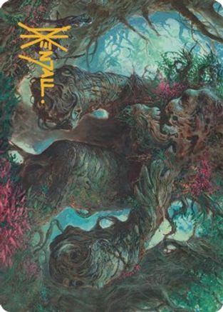 Magnigoth Sentry Art Card (Gold-Stamped Signature) (ASDMU-040) - Art Series: Dominaria United