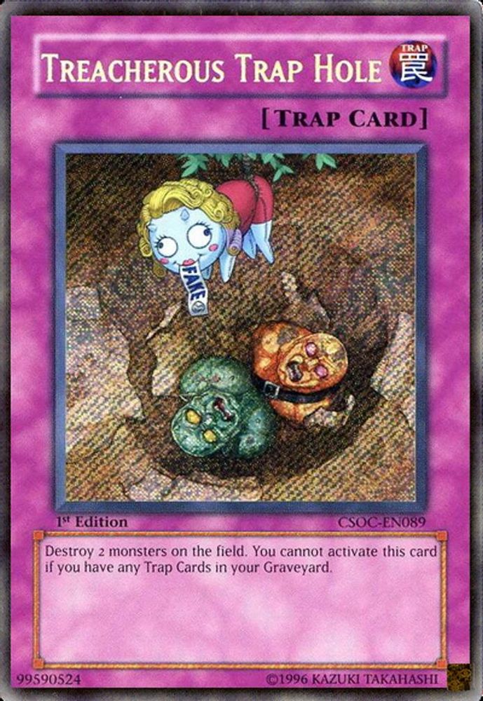 Treacherous Trap Hole (CSOC-EN089) - Secret Rare